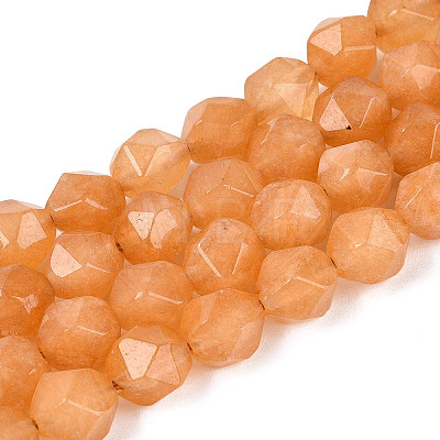 Dyed Natural White Jade Beads Strands G-T139-8mm-46R-1