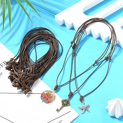 Korea Waxed Polyester Cord Adjustable Necklace Making NJEW-YW00001-1