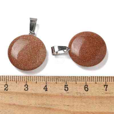 Synthetic Goldstone Pendants G-B127-14P-08-1