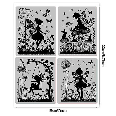 Rubber Clear Stamps DIY-WH0251-028-1