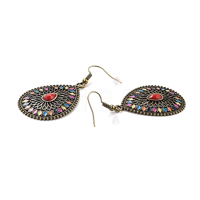 Bohemia Vintage Teardrop Dangle Earrings LS-EJEW-I261-06AB-1