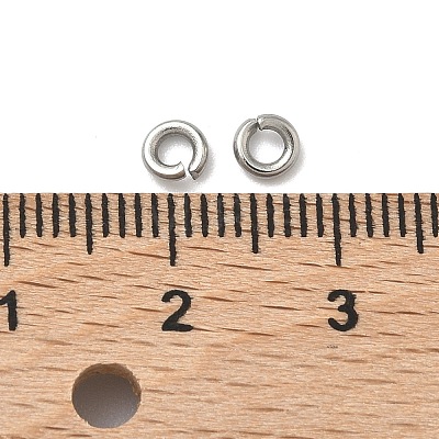 Tarnish Resistant 304 Stainless Steel Open Jump Rings X-STAS-E067-07-4mm-1