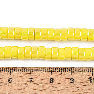 AB Color Plated Opaque Glass Beads Strands LS-GLAA-T026-3x6mm-P12-1