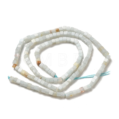 Natural Flower Amazonite Beads Strands G-B064-A21-1