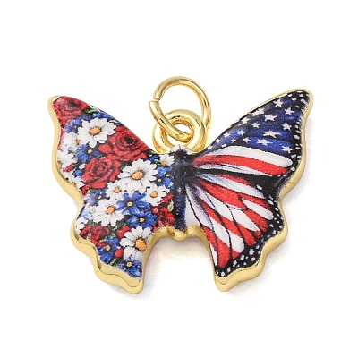 Printed Brass Pendants KK-CBA8989-02A-1