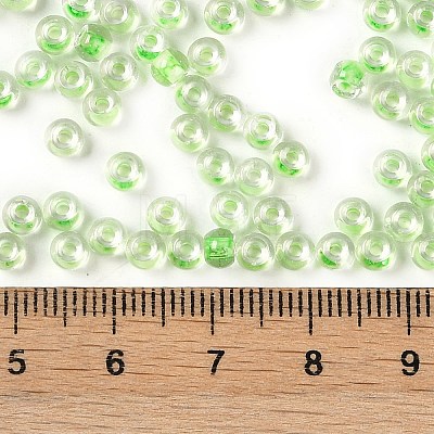 Transparent Inside Colours Glass Seed Beads SEED-A032-04C-1