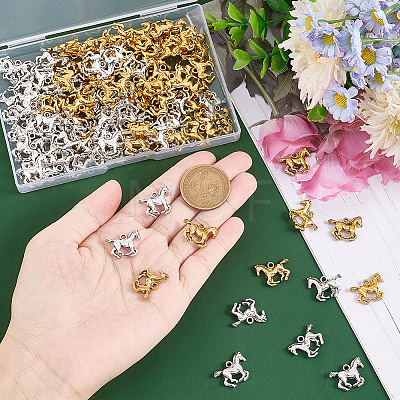   120PCS 2Colors Tibetan Style Alloy Pendants TIBEP-PH0001-60-1