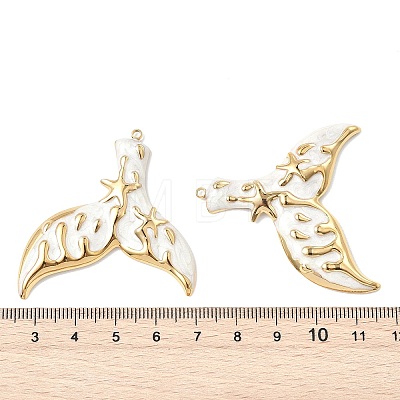 Ocean 304 Stainless Steel Enamel Pendants STAS-T076-08A-02G-1