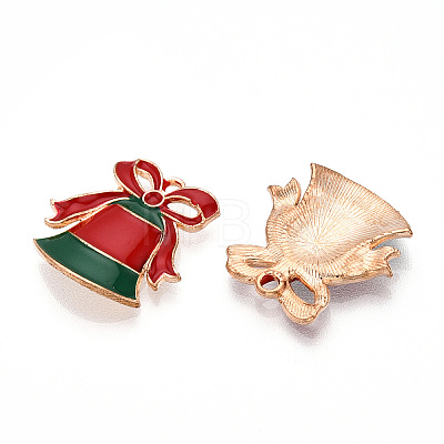 Christmas Theme Alloy Enamel Pendants ENAM-N056-403D-1