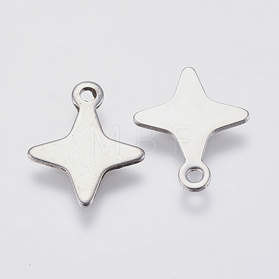 201 Stainless Steel Charms STAS-P225-009P-1