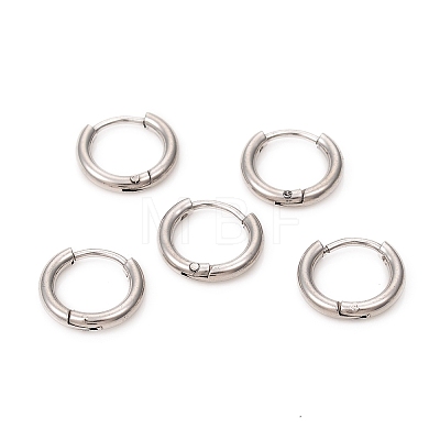 201 Stainless Steel Huggie Hoop Earrings EJEW-L250-01H-P-1