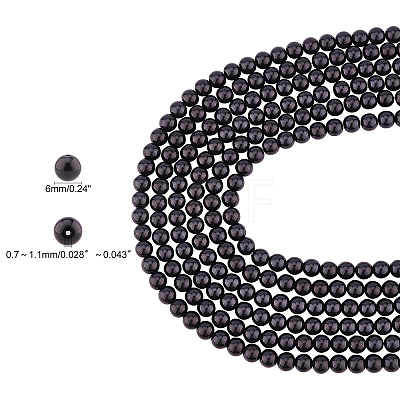 Eco-Friendly Dyed Glass Pearl Round Beads Strands HY-PH0013-18-6mm-1