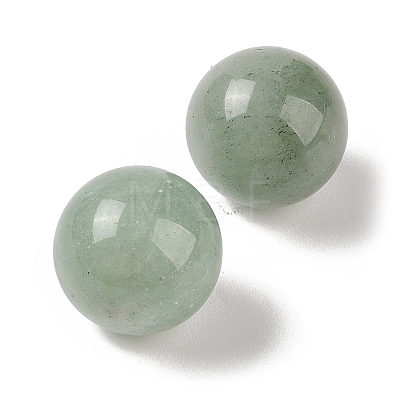 Natural Green Aventurine No Hole Sphere Beads G-K353-04D-02-1