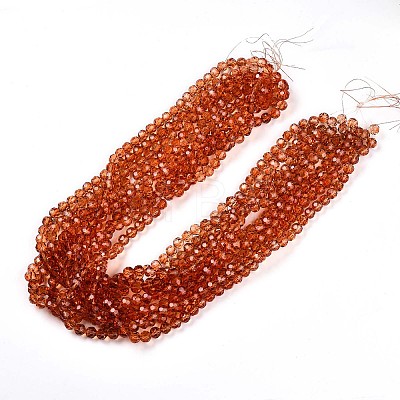 Baking Paint Transparent Glass Beads X1-DGLA-A035-T10mm-A04-1