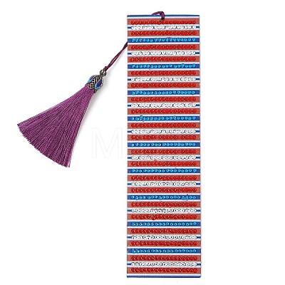 Flag Pattern DIY Diamond Painting Bookmark with Tassel Pendants Kits PW-WG16CC3-01-1