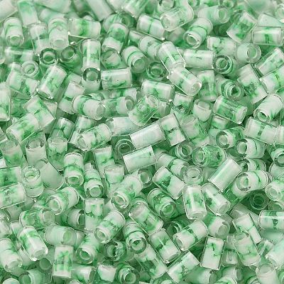 Two Tone Inside Colours Transparent Glass Seed Beads SEED-C004-05B-1