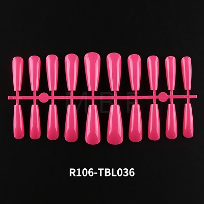 Solid Color Plastic Seamless Toe False Nail MRMJ-R106-TBL036-1