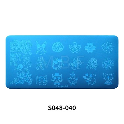 Stainless Steel Nail Art Templates Stamping Plate Set MRMJ-S048-040-1