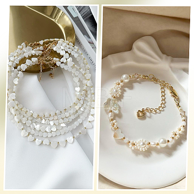 2 Strands Natural Freshwater Shell Beads Strands SHEL-SC0001-85D-1