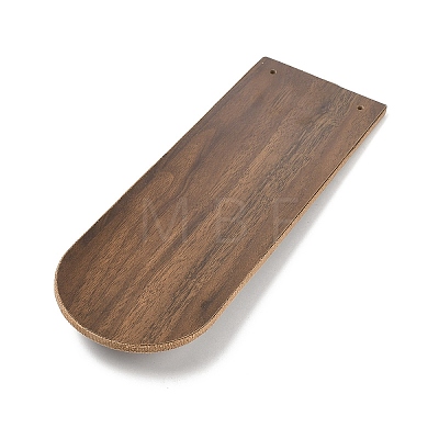 Desktop Wooden Bracelet Display Stands with Velvet Mat and Iron Support ODIS-C013-03B-1