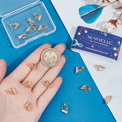 20Pcs Brass Clip-on Earring Findings KK-SC0004-81KCG-1