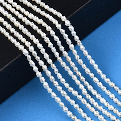 Natural Cultured Freshwater Pearl Beads Strands PEAR-N012-02G-1