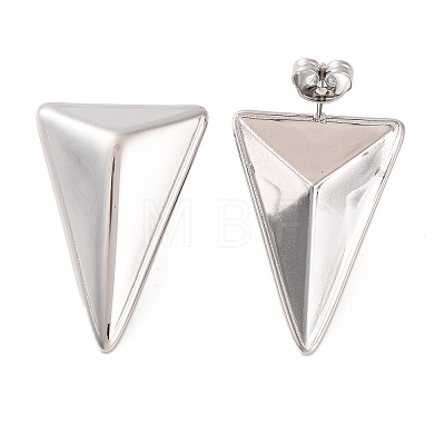 Non-Tarnish 304 Stainless Steel Stud Earrings EJEW-G395-13P-1