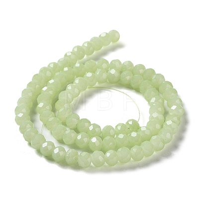 Baking Painted Imitation Jade Glass Bead Strands DGLA-A034-J8MM-A21-1