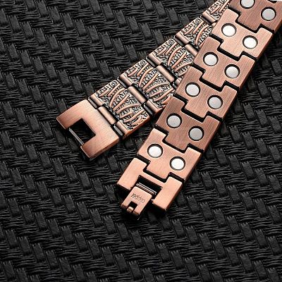 Watchband Brass Magnetic Bangles WG96E3F-01-1