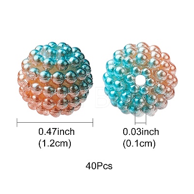 Imitation Pearl Acrylic Beads OACR-FS0001-42A-1