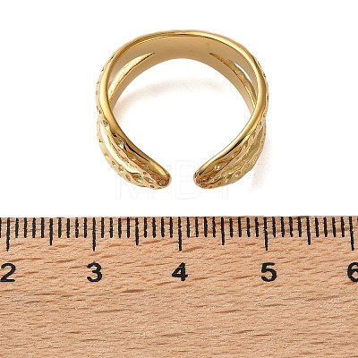 304 Stainless Steel Cuff Open Rings SA-CBAD22F-01G-D-1