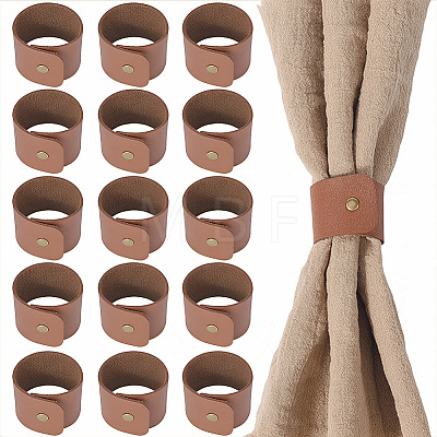 8Pcs Imitation Leather Napkin Rings AJEW-CL0005-39-1