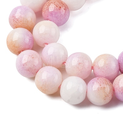 Ombre Effect Dyed Glass Beads Strands GLAA-T031-01O-05-1