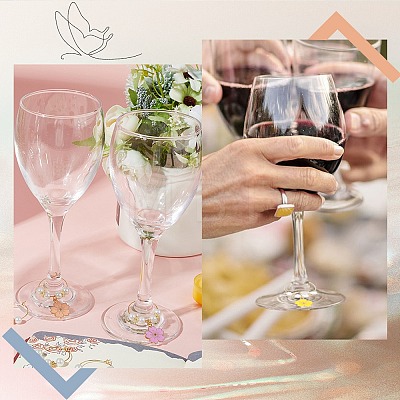 Alloy Enamel Wine Glass Charms AJEW-SC0002-13-1
