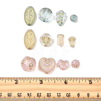 60G 3 Colors Transparent Acrylic Beads MACR-FP0001-15-1
