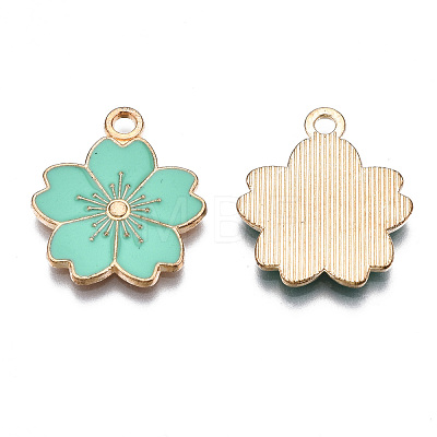 Alloy Enamel Pendants X-ENAM-S121-115F-1