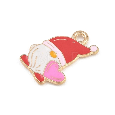 Valentine's Day Alloy Enamel Pendants ENAM-I084-01KCG-04-1