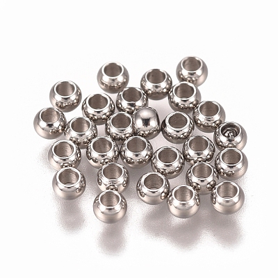 201 Stainless Steel Spacer Beads STAS-I137-01B-P-1