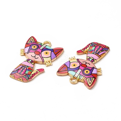 Alloy Enamel Pendants X-ENAM-M046-10G-I-1