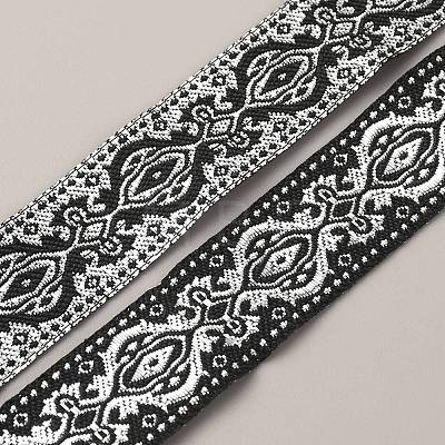 Ethnic style Embroidery Polyester Ribbons OCOR-WH0077-28D-1