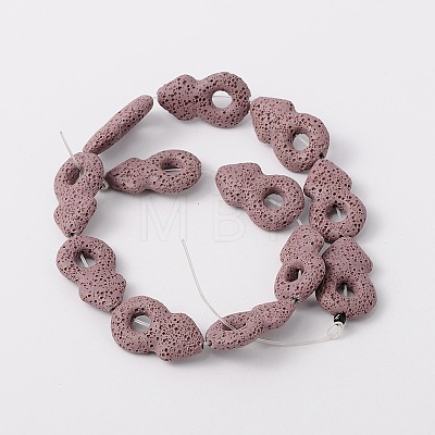 Synthetic Lava Rock Bead Strands G-N0093-16-1