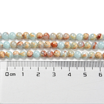 Synthetic Imperial Jasper Dyed Beads Strands G-D077-A01-02I-1