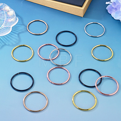 20Pcs 5 Colors Iron Rings FIND-TA0011-03-1