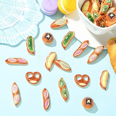 40Pcs Resin Cabochons RESI-CJZ0001-08-1