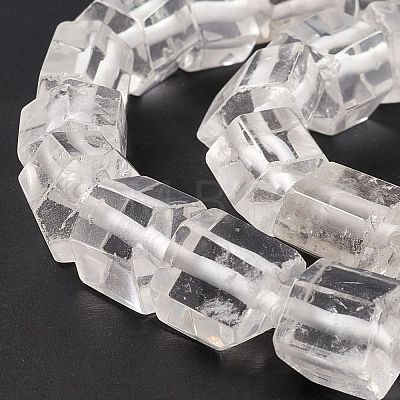 Natural Quartz Crystal Beads Strands G-F719-24-1