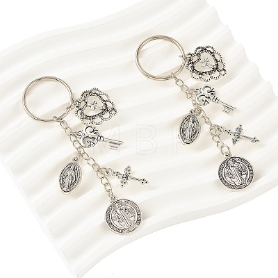 2Pcs Alloy Keychains KEYC-YW00291-1
