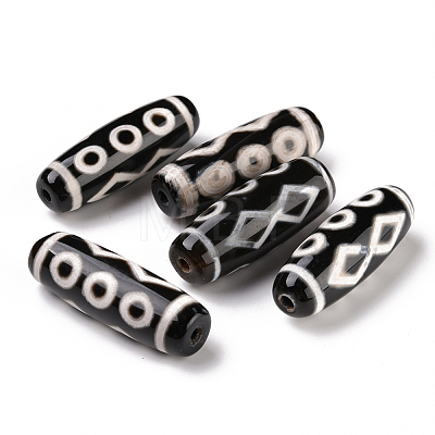 Tibetan Style dZi Beads TDZI-E004-22-1