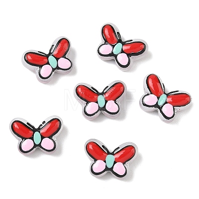 Transparent Glass Enamel Beads LAMP-C023-02E-1