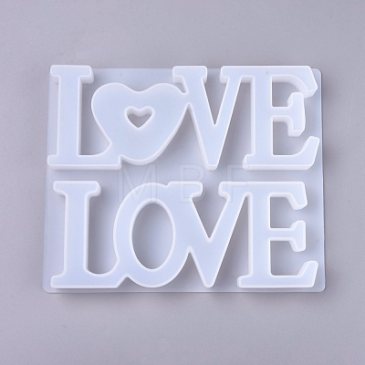 Valentine's Day Word Love Silicone Molds DIY-K017-18-1