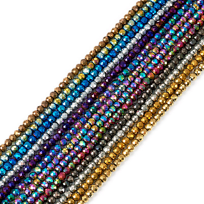 13 Strands 13 Style Electroplate Glass Beads Strands GLAA-TA0001-81-1